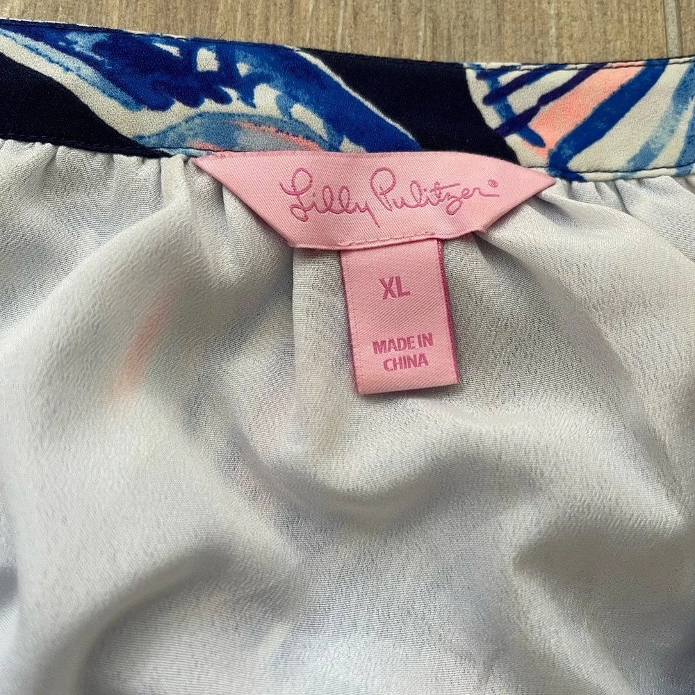 Lilly Pulitzer Blue Brynle Shift Dress - Picture 4 of 7